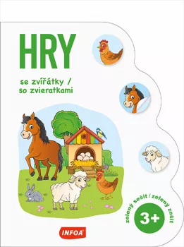 Hry se zvířátky / so zviertatkami 3+ - zelený sešit / zelený zošit (CZ/SK vydanie)