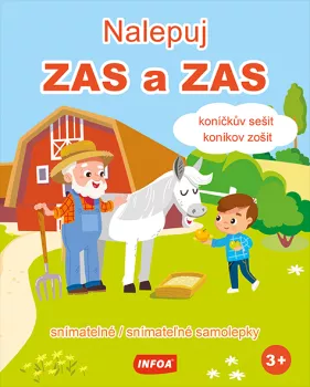 Nalepuj ZAS a ZAS - koníčkův sešit / koníkov zošit - snímatelné / snímatelné samolepky - 2. vydání (CZ/SK vydanie)